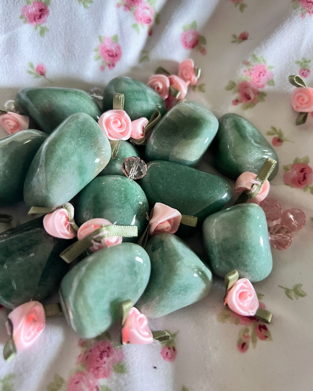 Green Quartz Tumbled Gemstone