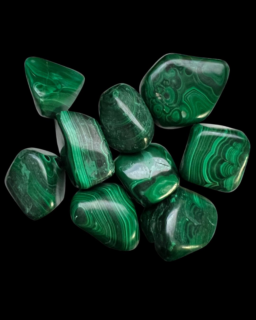 Malachite gemstone