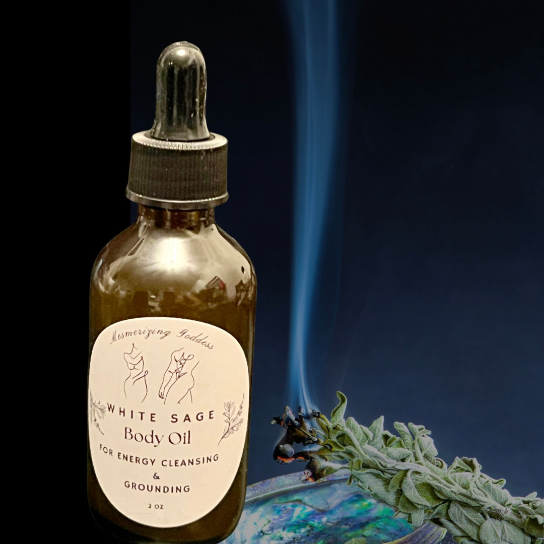White Sage Energy Cleansing Body Oil image 1