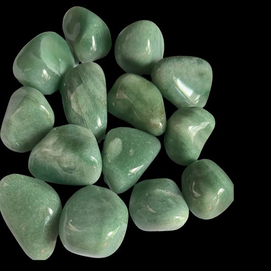 Green Quartz Tumbled Gemstone image 0