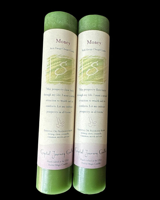 Money -  Reiki Charged Energy Candle