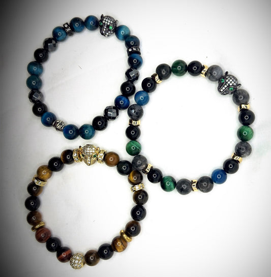 Panther face 7" Protection Bracelet image 0